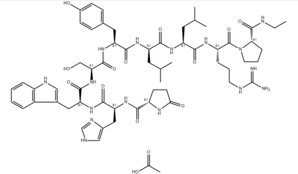 Leuprolide Acetate CAS 74381-53-6 commonly used hormonal anti-malignant.